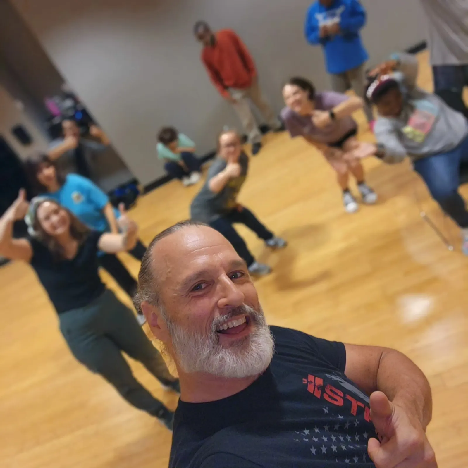 John Larson personal trainer working with client at Life Time Fitness St. Louis Missouri
